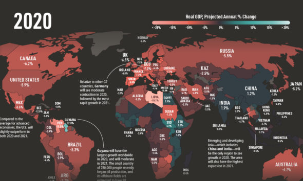 Mapped Global Gdp Forecasts For And Beyond Advisor Channel