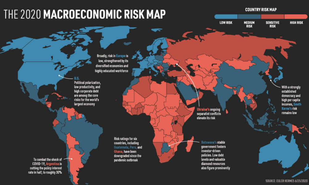 The World Macroeconomic Risk Map For By Country